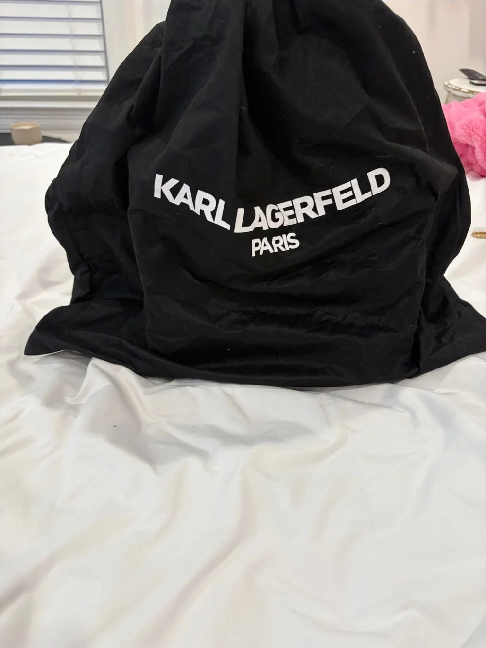 NEW!! Nevere been worn!!Karl Lagerfeld Red Satchel with Bunny Cartoon Motif